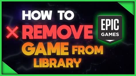 Remove game from library .
